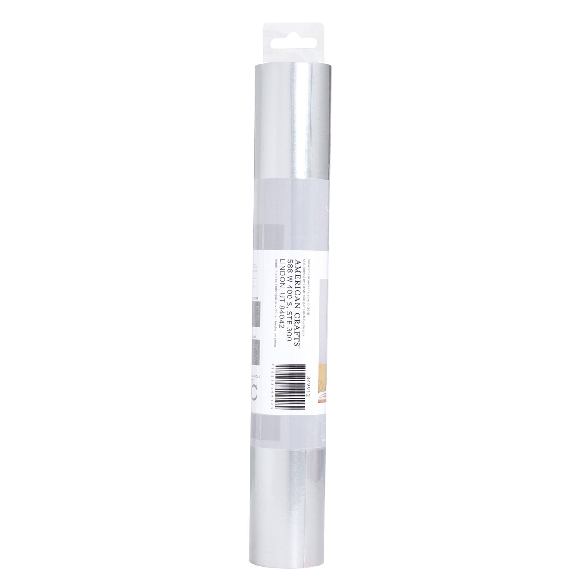 American Crafts™ 12" X 36" Silver Matte Foil Adhesive Vinyl Roll